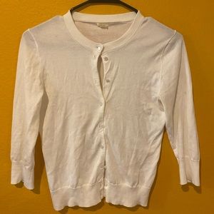 J Crew white sweater